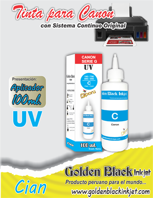 Tinta UV, Frasco 100ml.